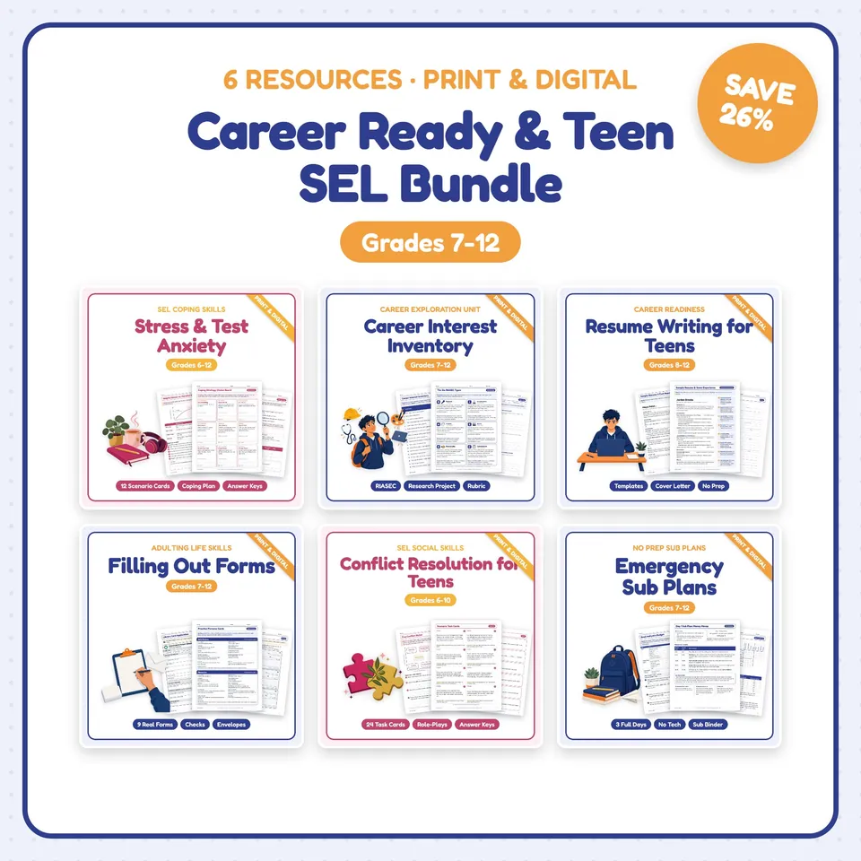 Career Readiness & SEL Bundle cover
