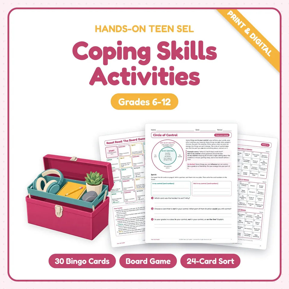 Coping Skills Activities cover