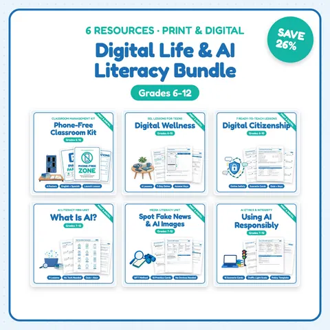 Digital Citizenship & AI Literacy Bundle cover