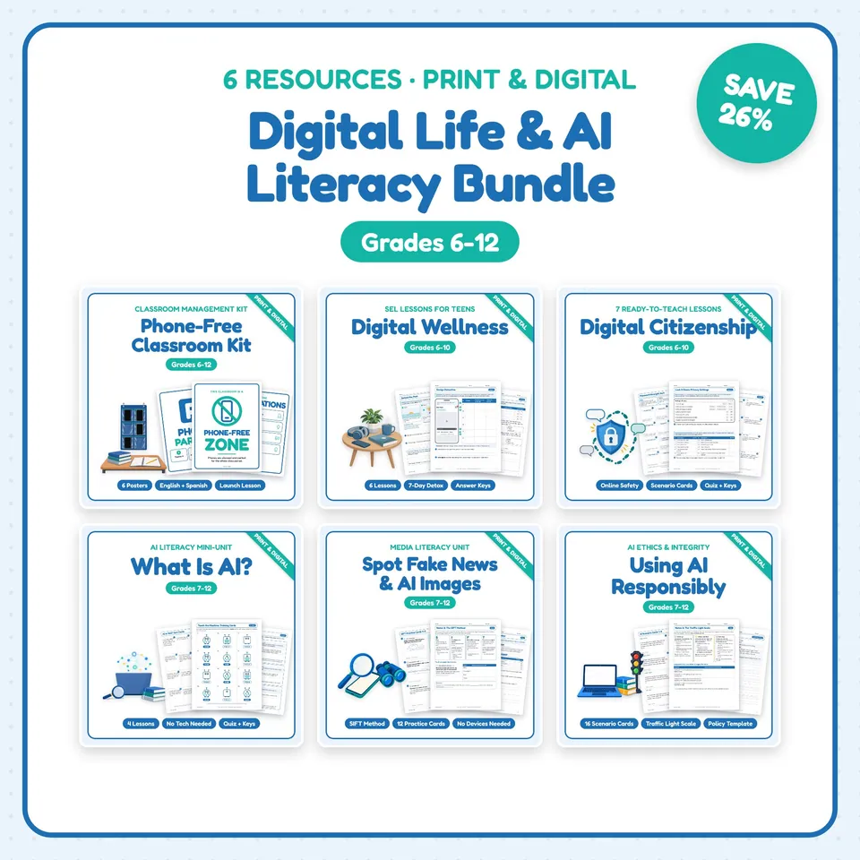 Digital Citizenship & AI Literacy Bundle cover