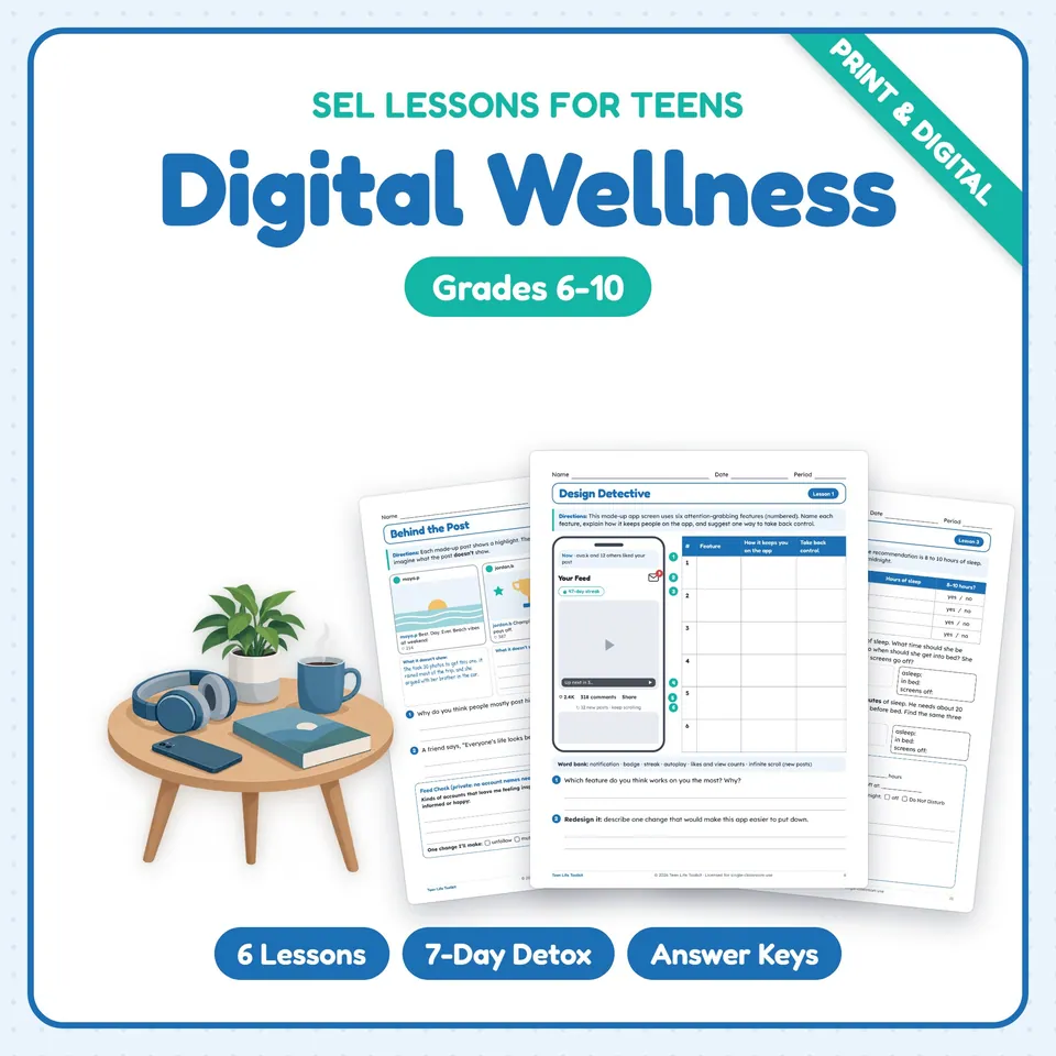 Digital Wellness Lessons for Teens cover