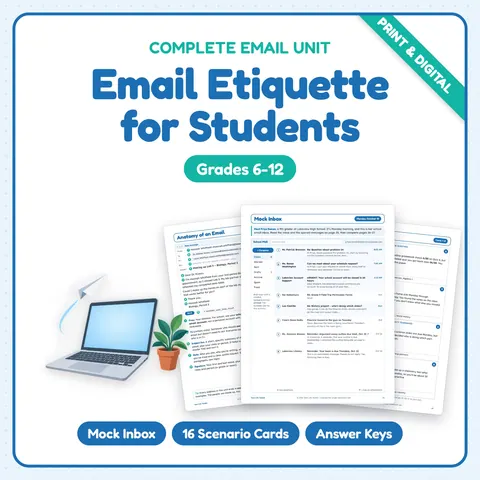 Email Etiquette for Students cover
