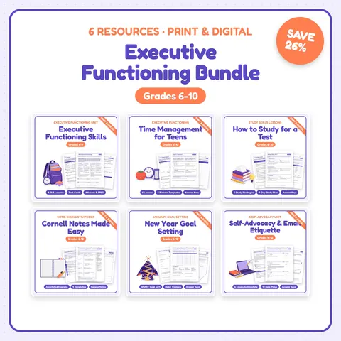 Executive Functioning Skills Bundle cover