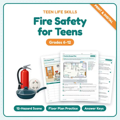 Fire Safety Activities for Middle & High School cover