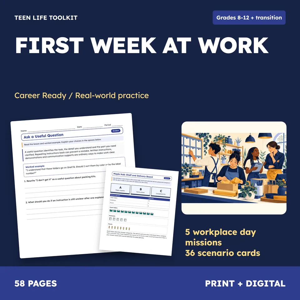 First Week at Work cover