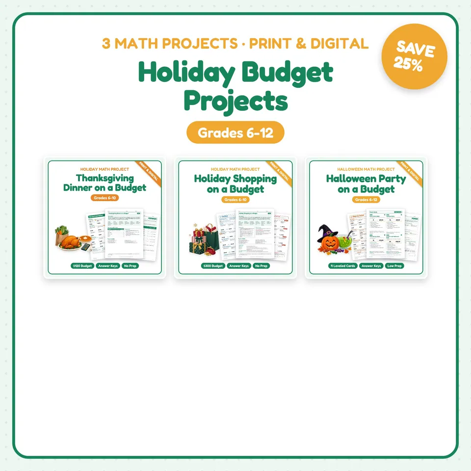 Holiday Budget Projects Bundle cover
