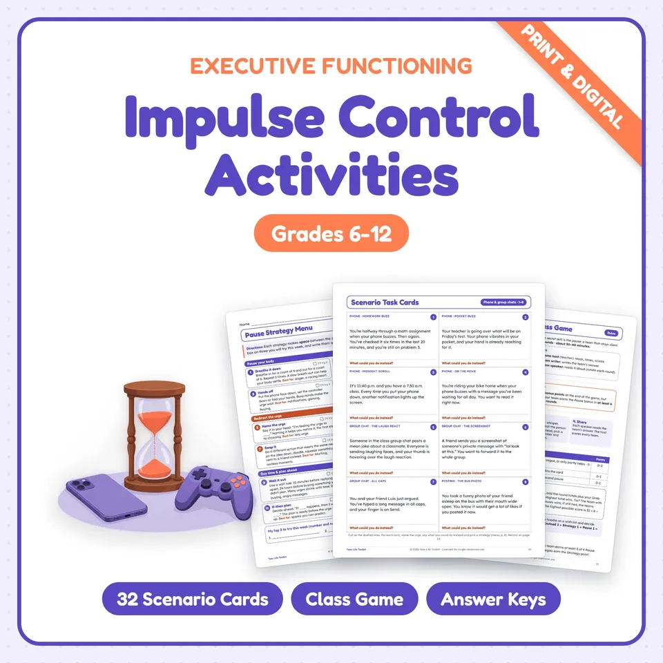 Impulse Control Activities cover