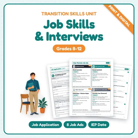 Job Skills for Special Education cover