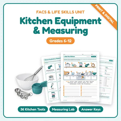 Kitchen Equipment & Measuring Activities cover