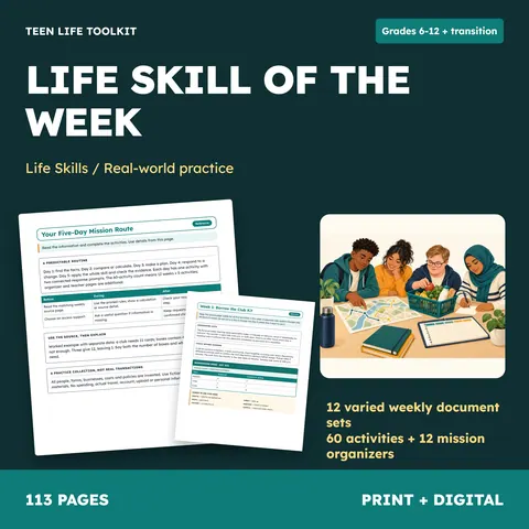 Life Skill of the Week cover