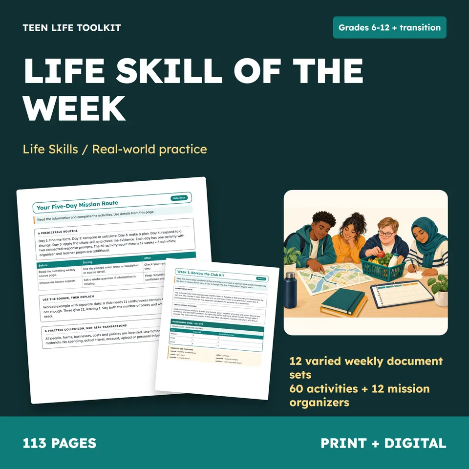Life Skill of the Week cover
