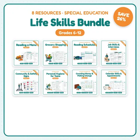 Life Skills Bundle for Special Education cover