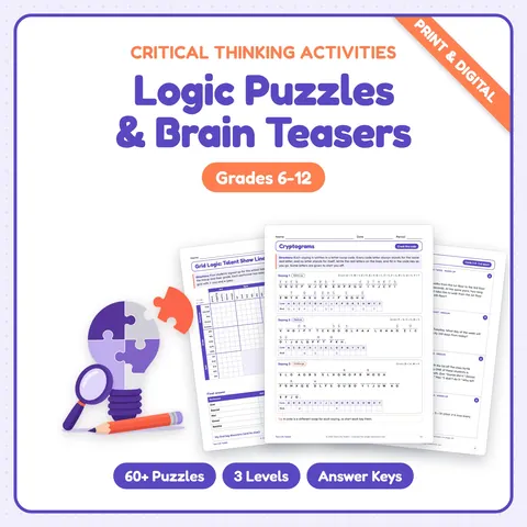 Logic Puzzles & Brain Teasers cover
