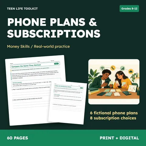 Phone Plans & Subscriptions cover