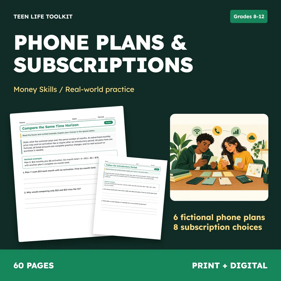 Phone Plans & Subscriptions cover
