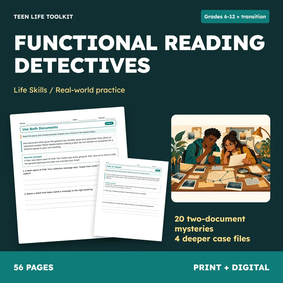 Functional Reading Detectives cover