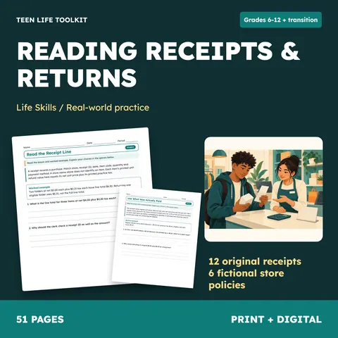 Reading Receipts & Returns cover