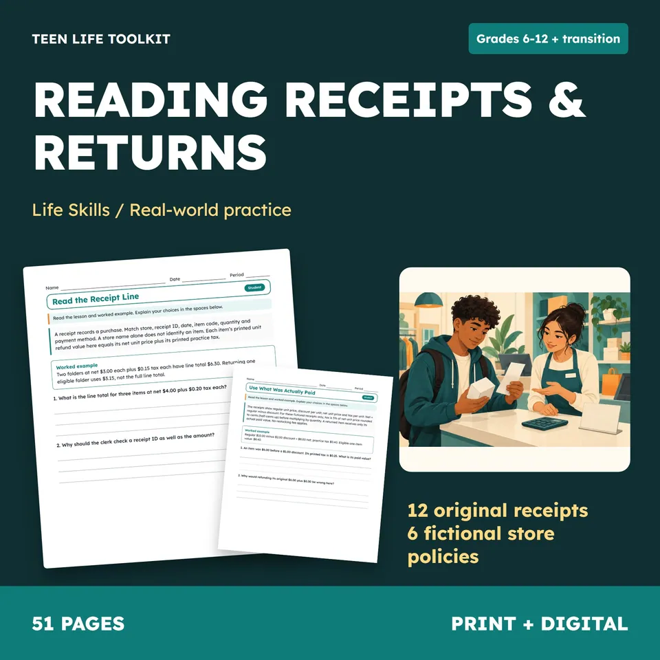 Reading Receipts & Returns cover