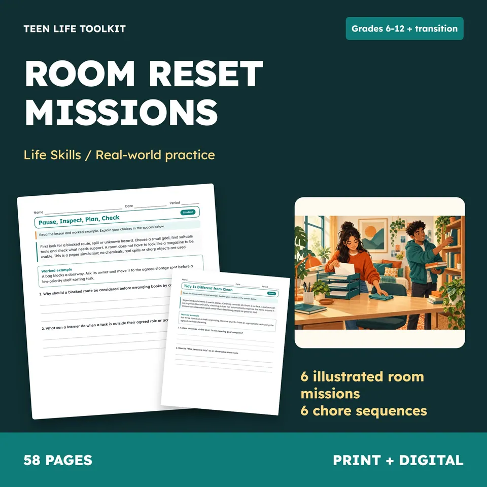 Room Reset Planning for Teens cover