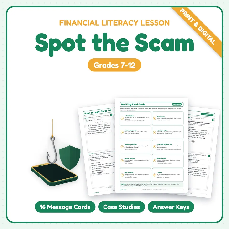 Scams & Identity Theft Lesson cover
