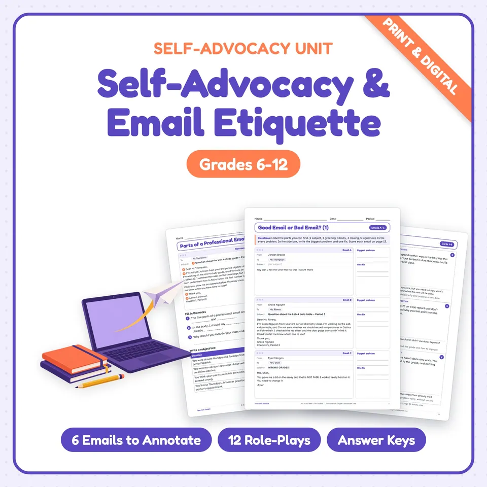 Self-Advocacy Skills for Students cover
