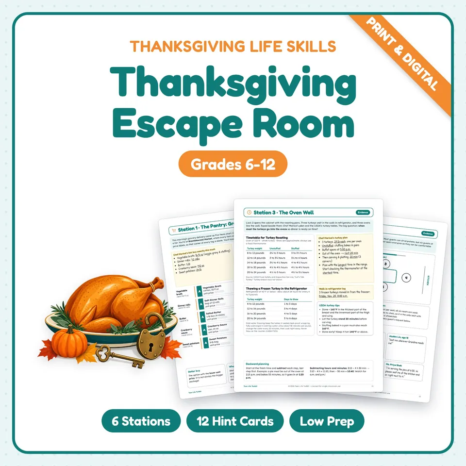 Thanksgiving Escape Room cover